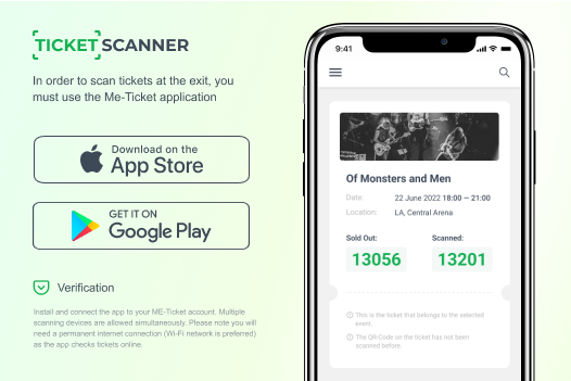 Ticket Scanner, Free of Charge